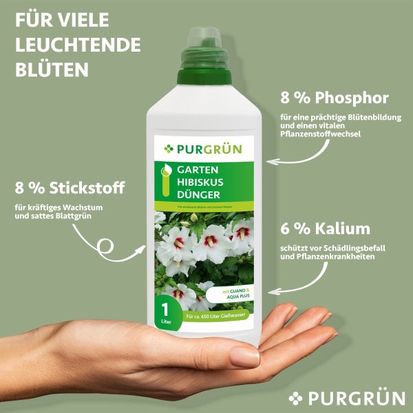 Purgrün Gartenhibiskus-Dünger 1 Liter