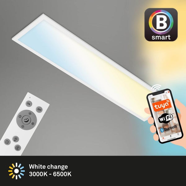 LED Panel CCT WiFi Bluetooth App Steuerung 28 W weiß Metall-Kunststoff Briloner