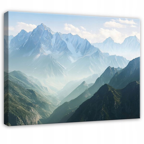 Leinwandbild Berge Natur Landschaft Modern Bilder 100x70 cm