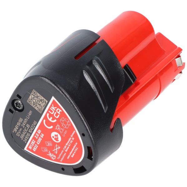 Roter 12 Volt Akku mit 2.0 Amperestunden