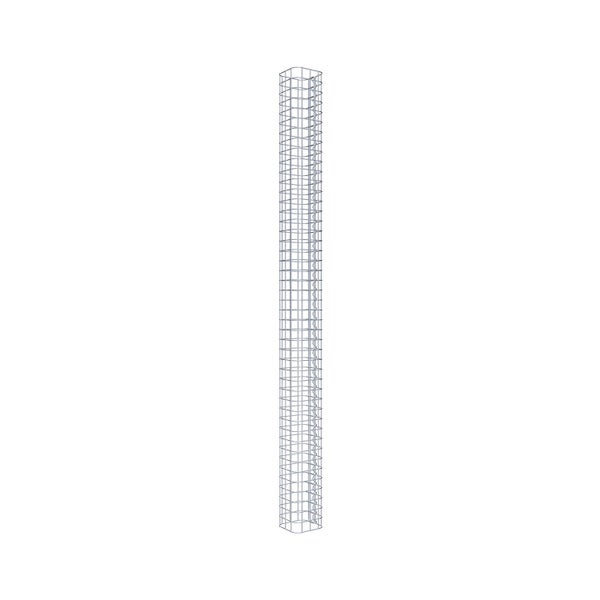 Gabionensäule 17 x 17 cm, MW 5 x 5 cm eckig - Höhe: 2,30 m