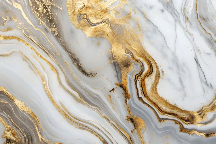 Abstrakter Hintergrund mit Marmorierung und goldenen Akzenten