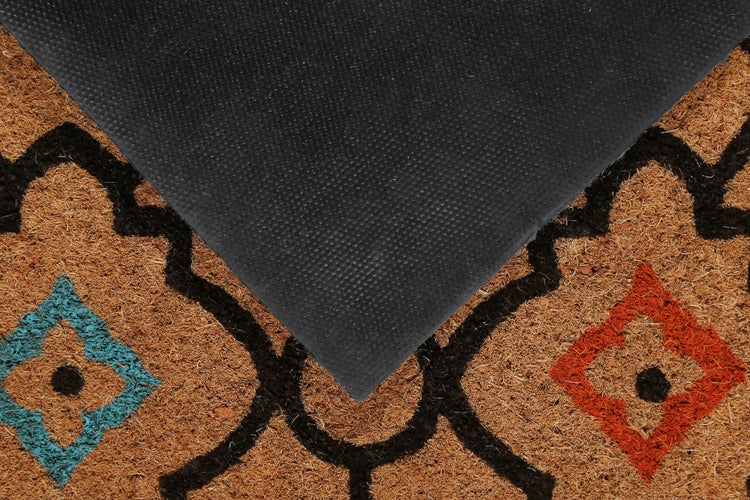 Fußmatte aus Kokosfaser Natur Bunt Posh Palace WECONhome 40x60 cm