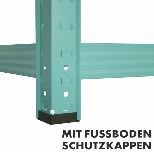FLOORDIREKT Buntregal Kleur - Pastellfarben - Modernes Wohnregal - Lichtgrün - 172 x 90 x 30 cm