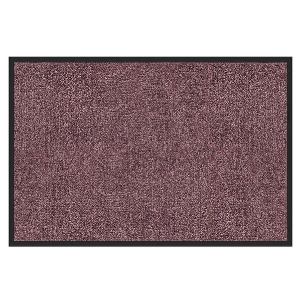 FLOORDIREKT Fußmatte Rhine - Unicolor - Schmutzfangmatte für Innen & Außenbereiche - Lila - 40 x 60 cm