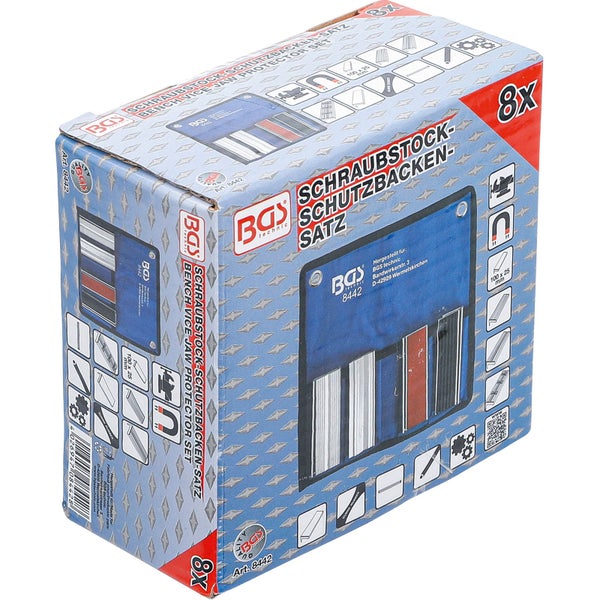 BGS Schraubstock Schutzbacken Satz im Karton