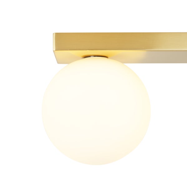 Deckenleuchte mit kugelförmigem Lampenschirm