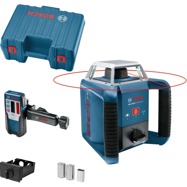 Bosch GRL 400 H Professional Rotationslaser mit Zubehör und Transportkoffer
