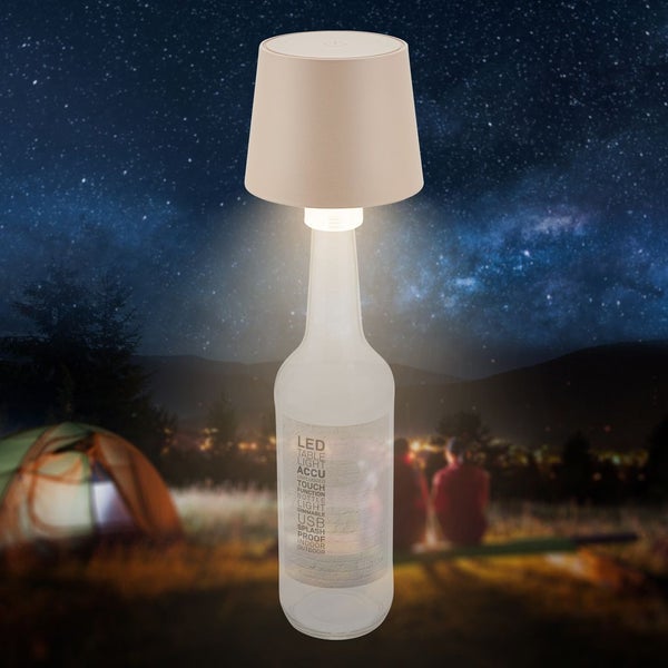 LED Flaschenlampe Flaschenlicht Tischlampe Dimmbar Touch Fernbedienung Kabellos
