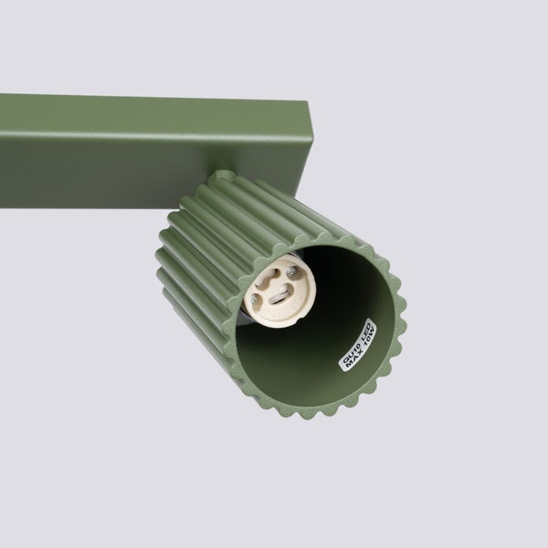 Grüne LED-Deckenleuchte mit GU10 Fassung