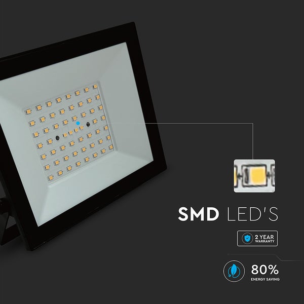LED-Flutlichtstrahler mit SMD-LEDs, zwei Jahre Garantie und 80 Prozent Energieeinsparung