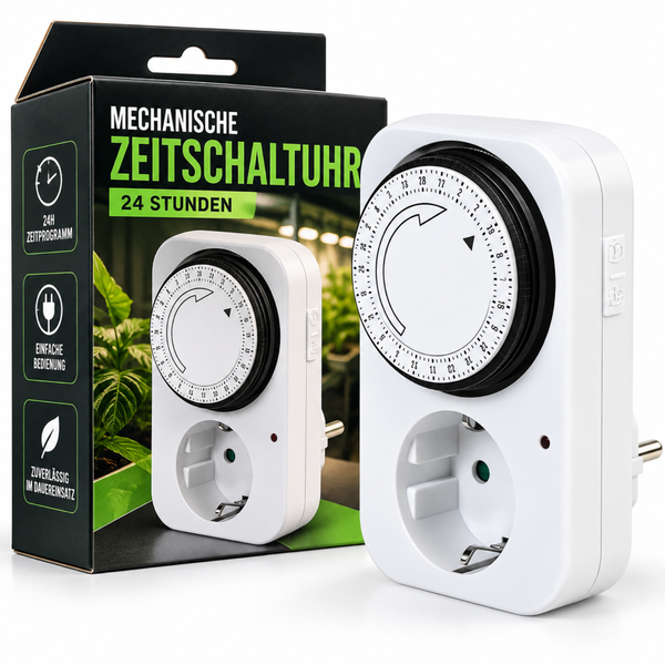 Mechanische 24 Stunden Zeitschaltuhr mit Steckdose in Originalverpackung