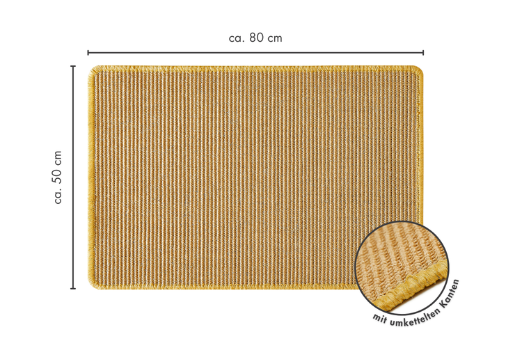 Kratzmatte Sisal 50 x 80 cm in natur