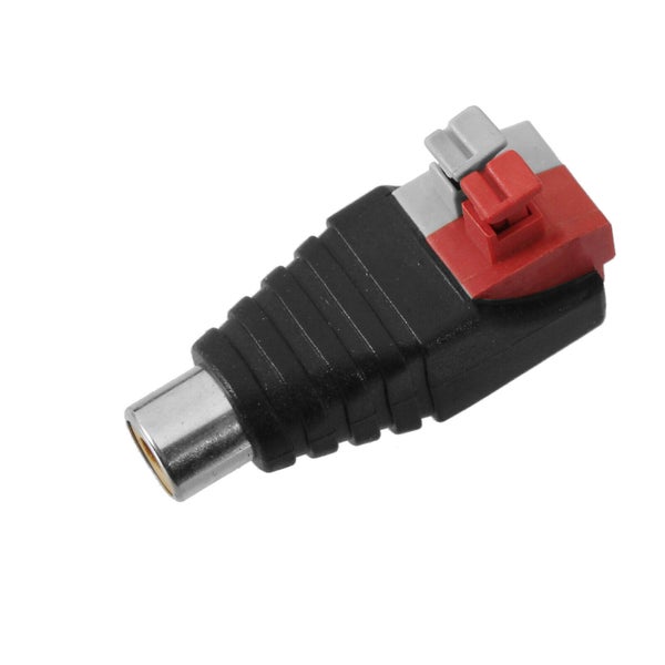 Cinch Stecker mit Schnellverbinder für Audiokabel