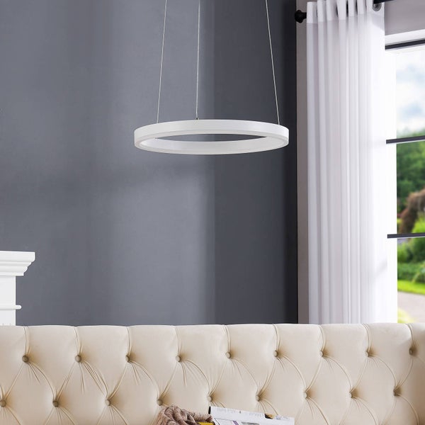 Arcchio LED Albiona (Modern) in Weiß aus Metall (1 flammig, ) Küchenleuchte