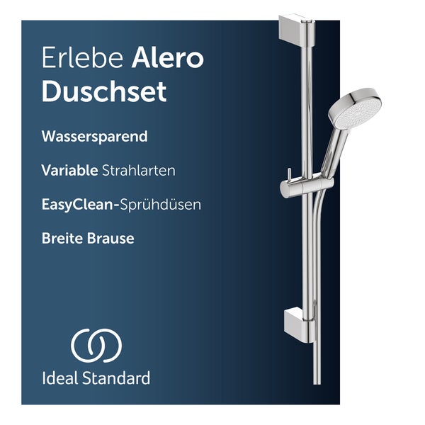 Alero Duschset mit Handbrause und Brausestange
