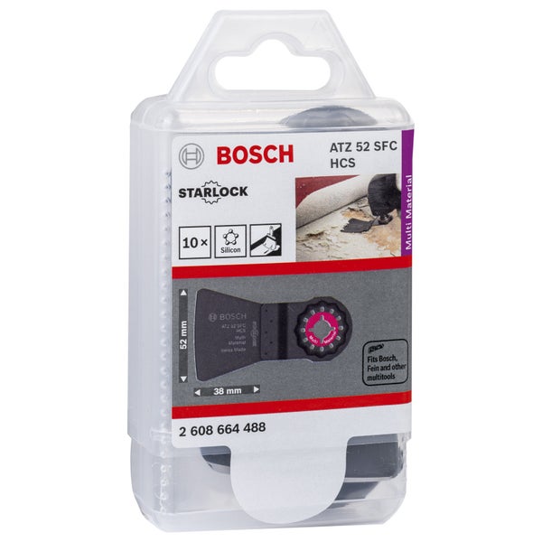 Bosch 10x HCS Schaber ATZ 52 SFC flexibel 38 x 52 mm - 2608664488