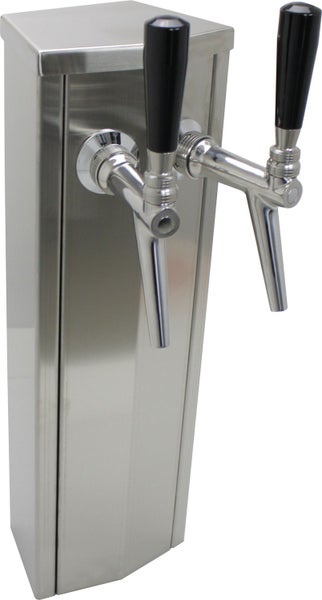 Schanksäule, Bierzapfsäule, Edelstahl, 1-leitig