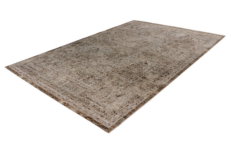 Rechteckiger Teppich im Vintage Design mit orientalischem Muster für den Wohnbereich.