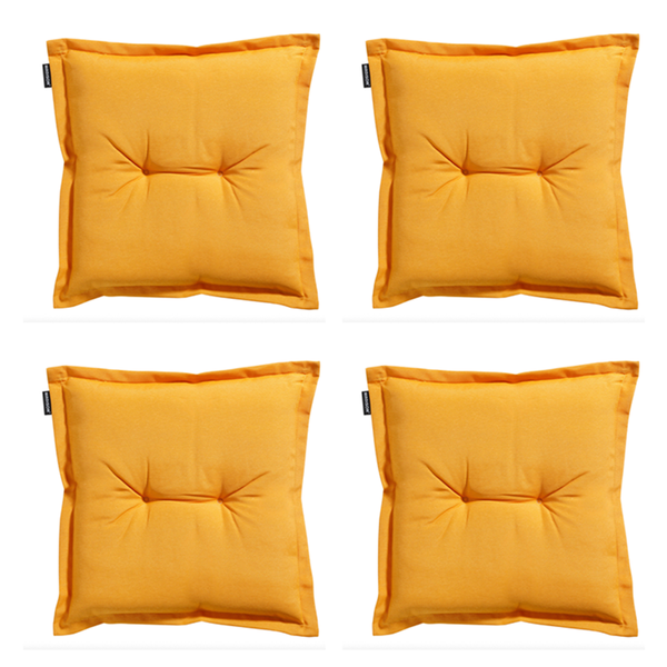 Sitzkissen Panama golden glow - Ca. 50x50 cm - 4er-Set