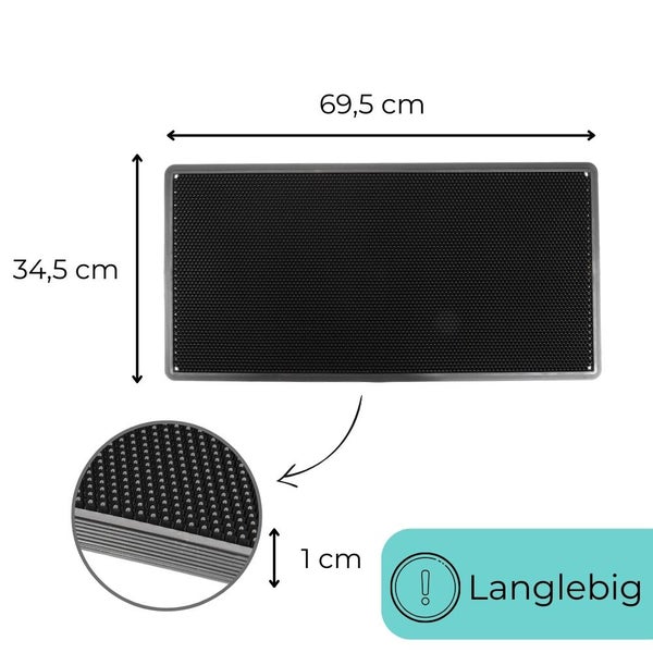 Fußmatte Schmutzfangmatte Fußabtreter Outdoor Gummi Außen Haustür Türmatte Fußabstreifer Türvorleger Schmutzfang Matte Sauberlaufmatten