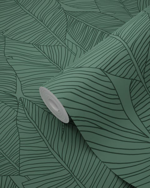 Rolle Tapete mit Blattmuster