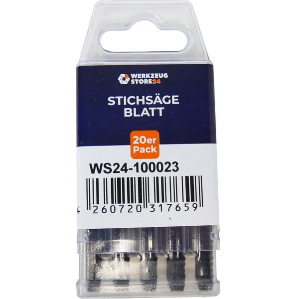 WS24 20x CV-Stichsägeblatt gefräst/geschränkt GL 75 VL 50 mm gerade - WS24-100023