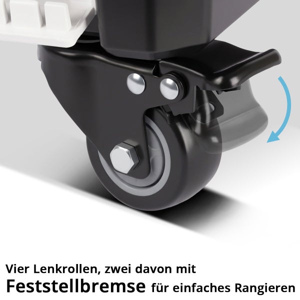 Lenkrolle mit Feststellbremse für einfaches Rangieren