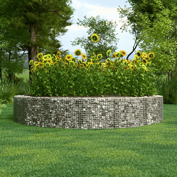 Hochbeet rund, Außendurchmesser 502 cm, Höhe 50 cm, Maschenweite 5 x 5 cm, Wandstärke 15 cm