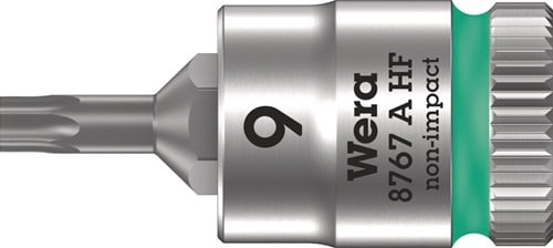 Wera Steckschlüsseleinsatz 8767 A HF TORX 1/4 T9 Länge 28 mm - 5003361001