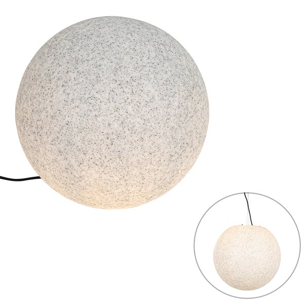 Moderne Außenleuchte grau 45 cm IP65 - Nura