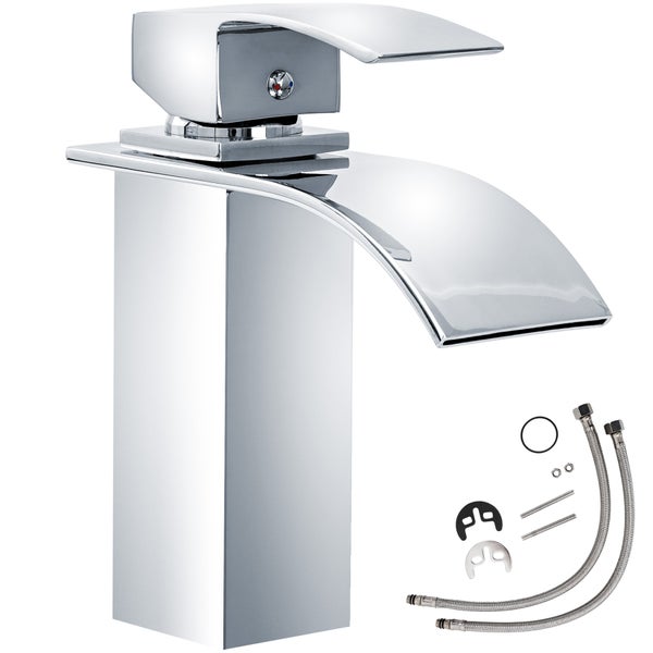 Wasserhahn tectake  Hochdruck einfache Installation, inklusive 2 Anschlussschläuche