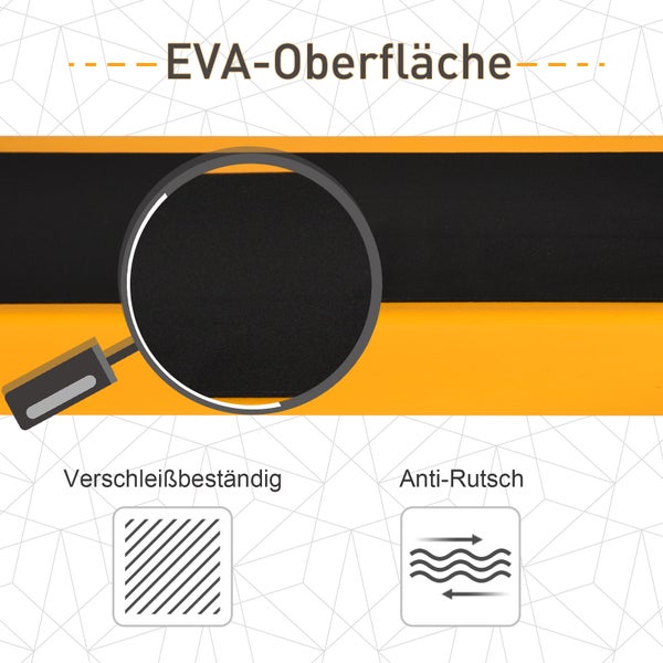 HOMCOM, Sägepferd, Unterstellbock, 99,5L x 50B x 78H cm, Stahl, Orange+Schwarz
