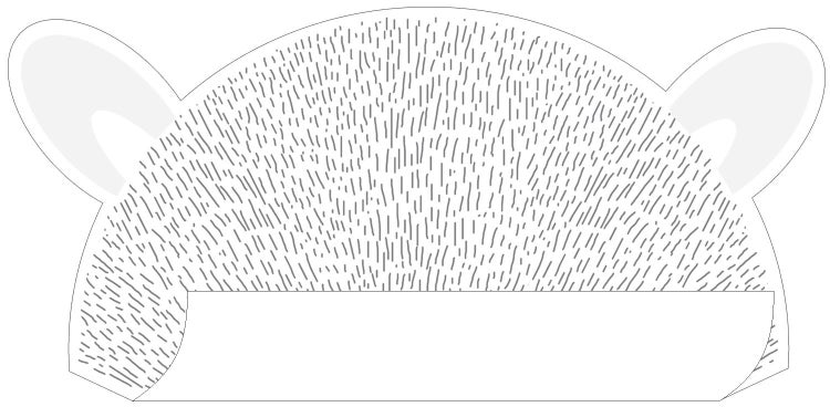 Igel Maske zum Basteln