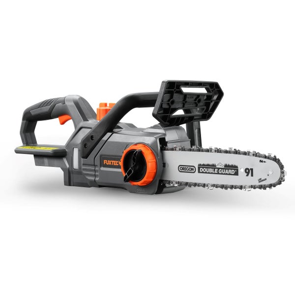 Fuxtec Akku Kettensäge mit Oregon Schwert für Gartenarbeiten