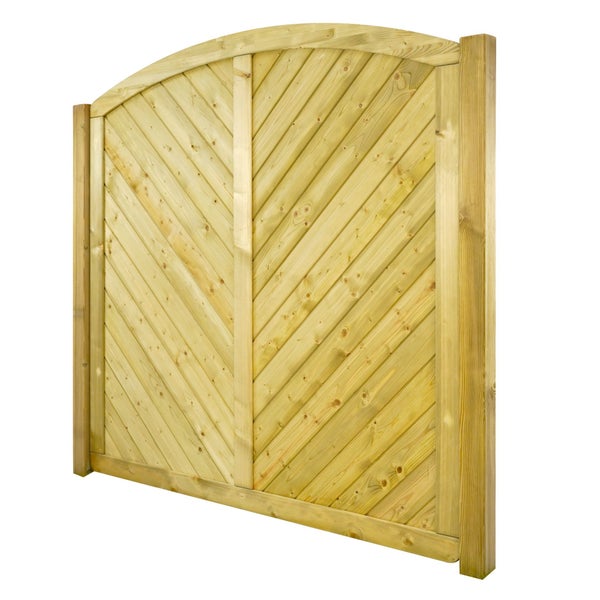 Holzzaun Gartenzaun Element mit Bogen