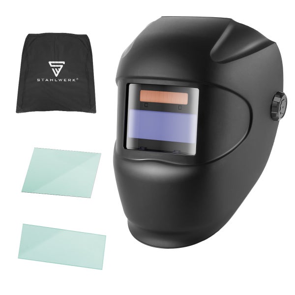 STAHLWERK Automatik Schweißhelm ROOKIE Schweißschild Schweißermaske DIN 3 DIN 11