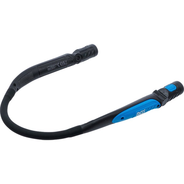 BGS technic COB-LED-Werkstatt-Nackenleuchte in der Produktverpackung.