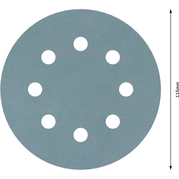 Schleifscheibe mit acht Löchern und einem Durchmesser von 115 Millimetern