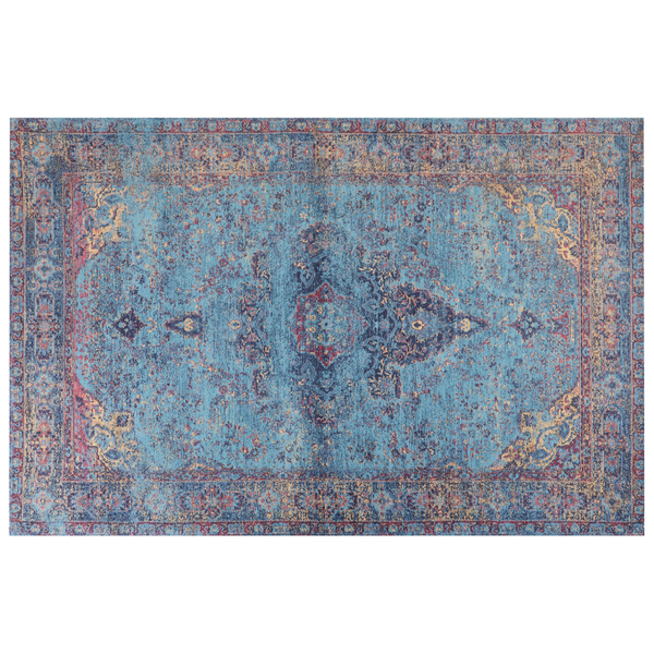 Teppich KANSU Blau 200 x 300 cm Baumwolle