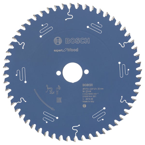 Bosch Kreissägeblatt Expert for Wood für Handkreissägen 210 x 30 x 2,8 mm 56 - 2608644061