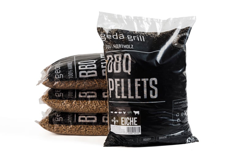 GEDA Grill Hartholz Pellets Eiche Grillpellets für Pelletsmoker, Pizzaofen, Grill und Räucherofen