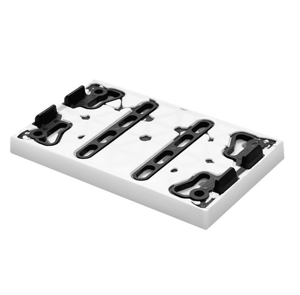 Montageplatte mit Befestigungselementen