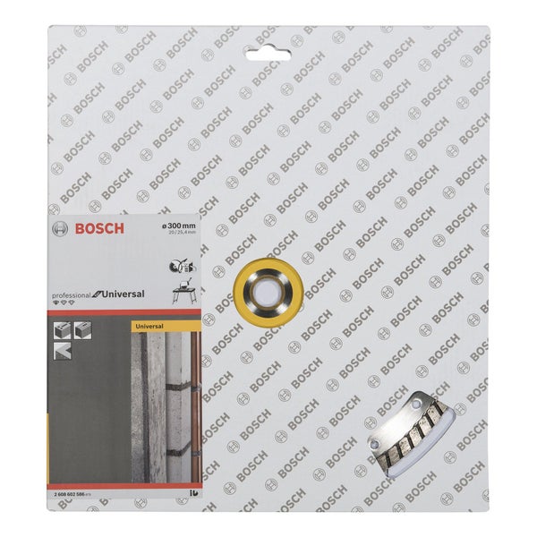 Bosch Diamanttrennscheibe Standard for Universal Turbo, 300 x 20,00+25,40 x 3 x 10 -2608602586