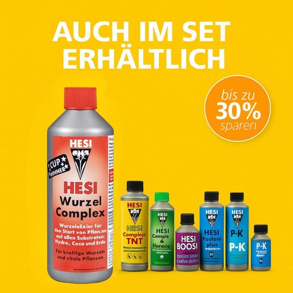 HESI Dünger-Set zur Pflanzenpflege mit Wurzel Complex und weiteren Nährstoffen, Sparangebot mit bis zu 30 Prozent Ersparnis.