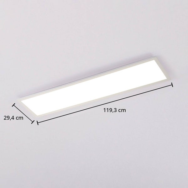 Rechteckiges LED Panel mit Maßangaben 29,4 Zentimeter und 119,3 Zentimeter.