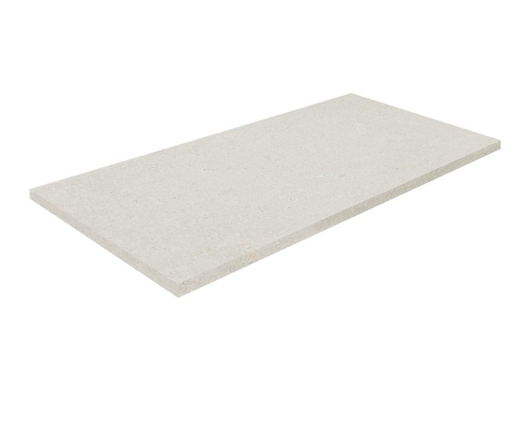 Wohnrausch Kalkstein Terrassenplatten SUES CREM 80 x 40 x 3 cm, sandgestrahlt, gebürstet, beige