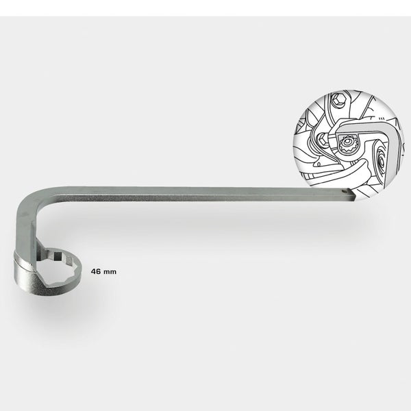 Gekröpfter Ringschlüssel, 46 mm