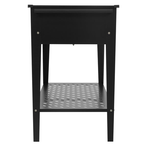 ML-Design 2er Set Metall Hochbeet fahrbar, 98x50x79,5 cm, Schwarz, Mobiler Pflanzkasten mit Ablage, Rädern und Griff, Pflanzbeet für Garten und Balkon, Gartenbeet Gemüsebeet Kräuterbeet Blumenkasten