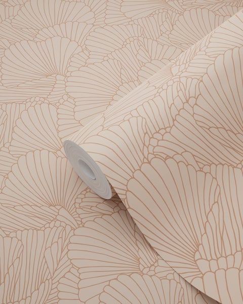 Tapetenrolle mit Fächermuster